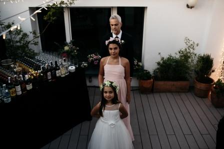 Kathia y Sascha, boda en un ático en el centro de Madrid