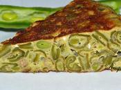 Tortilla habas tiernas cebolleta