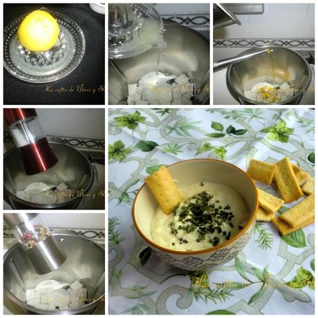 Dip de queso feta y limón