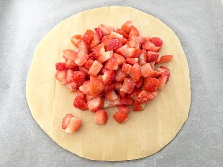 tarta masa quebrada tarta masa brisa tarta de frutas tarta de fresas recetas delikatissen postres rápidos postres fáciles postres delikatissen Galette de fresas 