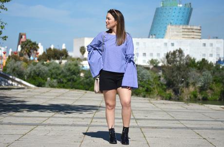 Outfit | Bell sleeve blouse