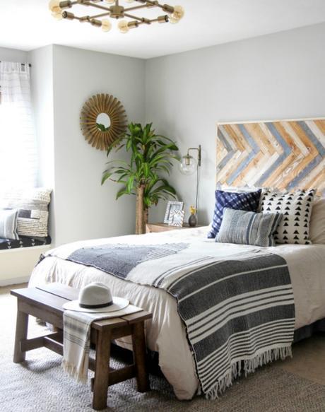 Antes  y después de un dormitorio con aire colonial