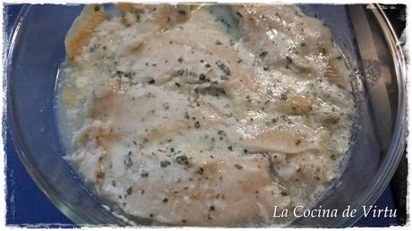 Merluza con salsa yogurt