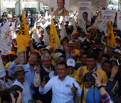 MITIN EN TEXCOCO EN APOYO A JUAN ZEPEDA CANDIDATO A GOBERNADOR DEL ESTADO DE MÉXICO