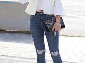 Flounce jacket transparent sandals
