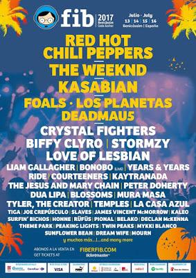 FIB 2017: Biffy Clyro, Years & Years, The Jesus and Mary Chain, Temples, La Casa Azul, Tiga, Joe Crepúsculo...