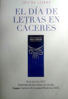 Día de Letras en Cáceres