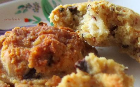 Galletas de kiwi veganas, sin gluten, sin lactosa y con y sin  azúcar