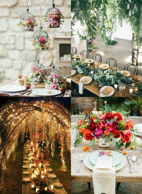 Ideas para decorar el banquete de boda con estilo rústico