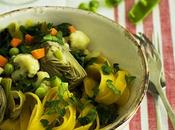 Tagliatelle menestra casera