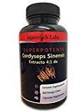 Extracto 4:1 de Cordyceps Sinensis (Sinesis); Cuatro Veces Más Potente que la Cordyceps Común; Hongo Sorprendente; Energía, Antienvejecimiento; 90 Cápsulas; 500 mg por cápsula (equivalentes a 2g de cordyceps pura, por cápsula); Apto para Vegetarianos