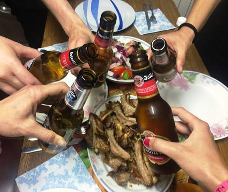 Cena casera oon amigas