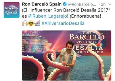 Tweet de Ron Barceló Spain donde se daba la noticia 