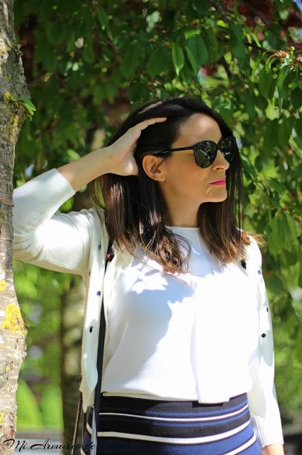 Outfit: Look Premamá Falda Tubo