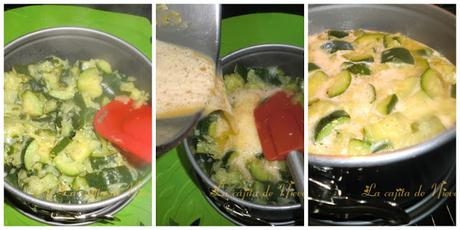 Flan de calabacin a la hierbabuena