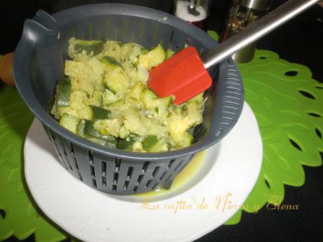 Flan de calabacin a la hierbabuena