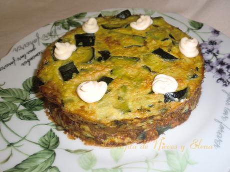 Flan de calabacin a la hierbabuena