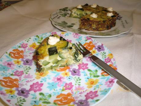 Flan de calabacin a la hierbabuena