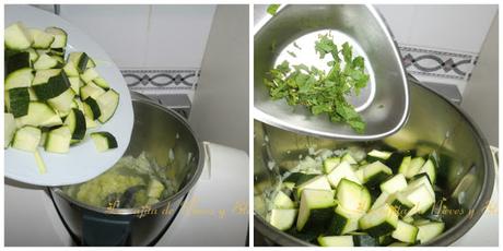 Flan de calabacin a la hierbabuena