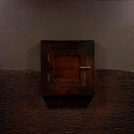 nocturno Cabo Gata mixta óleo/espátula caf...