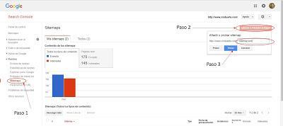 Introduciendo Sitemap a Google Webmaster Tools