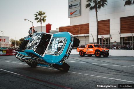 Stadium SUPER Trucks en Long Beach. ¿Alguien ha dicho que no puedan volar?