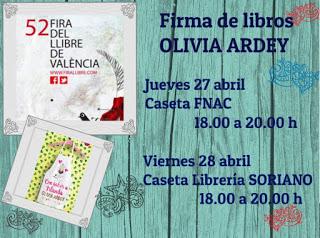 Horario firmas Feria del Libro de Valencia 2017