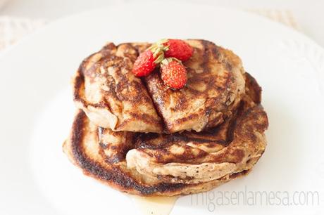 TORTITAS DE AVENA Y PLÁTANO [Adopta una autora: Sara Rosenberg] [Sin lactosa]