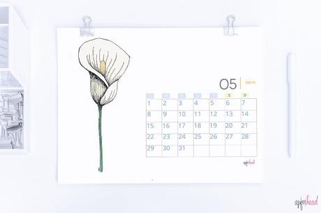 Freebie: Calendario Mayo