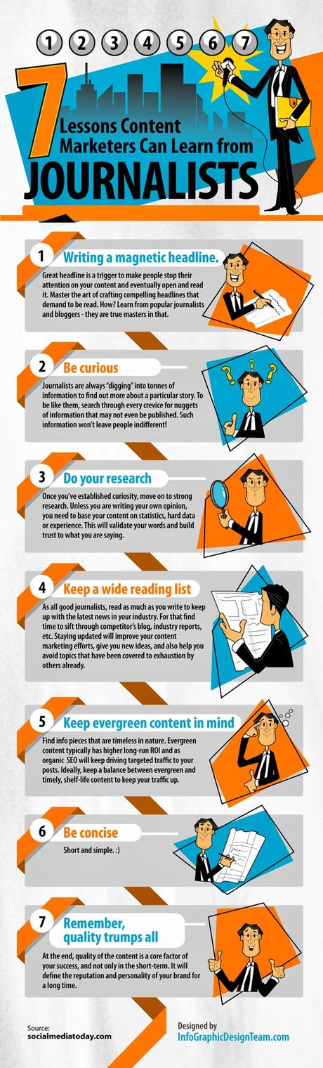 7 lecciones que los marketeros pueden aprender de los periodistas