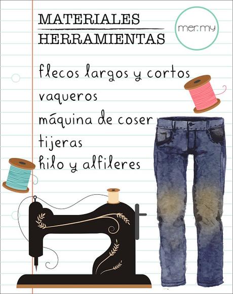 DIY • JEANS CON FLECOS