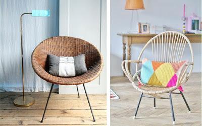 decoracion con muebles de rattan