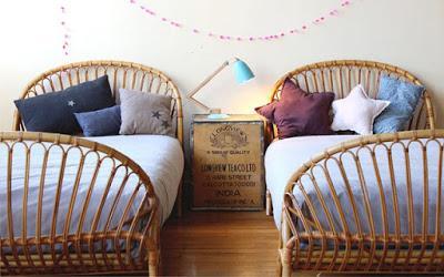 decoracion con muebles de rattan