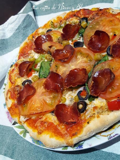 Pizza ibérica masa casera definitiva