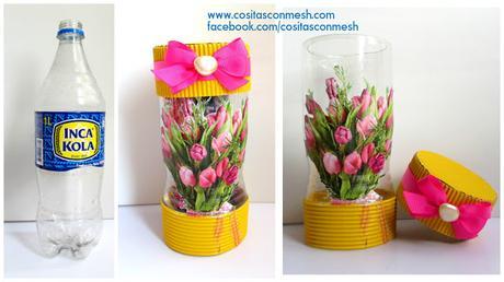 Regalos para el día de la madre con botellas de plástico recicladas