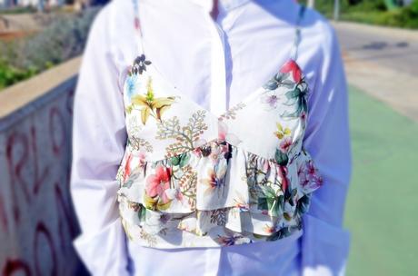 Superposición: Top sobre camisa