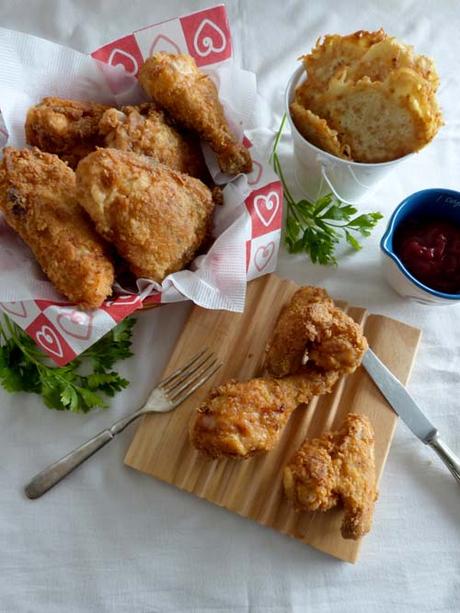 pollo frito extra crujiente | #rainydaybitescookbookclub