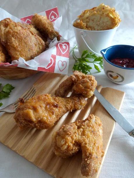 pollo frito extra crujiente | #rainydaybitescookbookclub