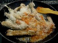 Arroz con galeras y alcachofas