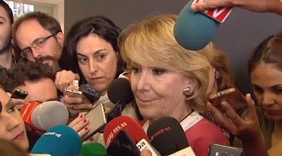 Aguirre, acorralada por la corrupción del PP de Madrid, mintió y echó el telón.