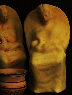 Coroplastia ibérica, púnica y romana. reproducciones arqueológicas de terracotas.