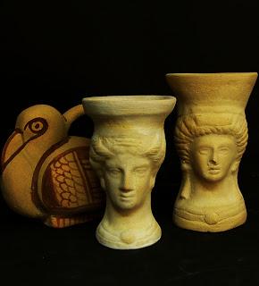 Coroplastia ibérica, púnica y romana. reproducciones arqueológicas de terracotas.