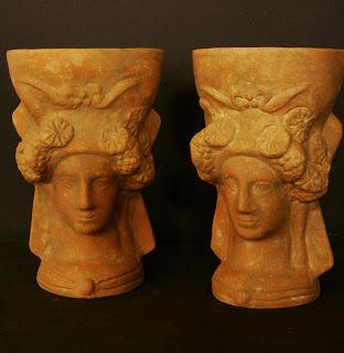 Coroplastia ibérica, púnica y romana. reproducciones arqueológicas de terracotas.