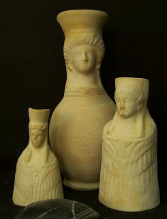 Coroplastia ibérica, púnica y romana. reproducciones arqueológicas de terracotas.