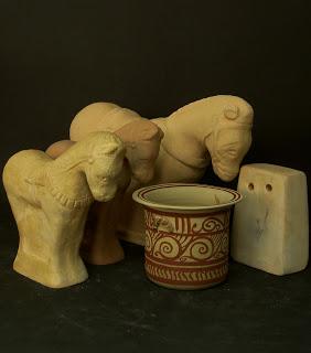 Coroplastia ibérica, púnica y romana. reproducciones arqueológicas de terracotas.