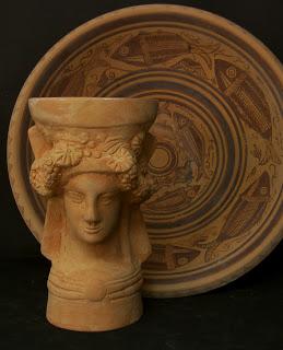 Coroplastia ibérica, púnica y romana. reproducciones arqueológicas de terracotas.