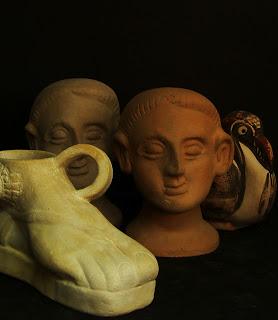 Coroplastia ibérica, púnica y romana. reproducciones arqueológicas de terracotas.