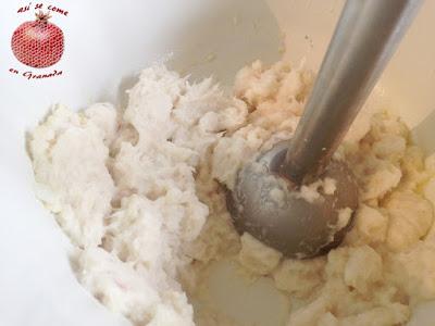 Brandada de bacalao con caviar de piquillos