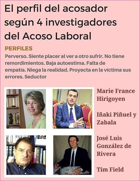 MobbingMadrid El perfil del acosador según 4 investigadores del Acoso Laboral