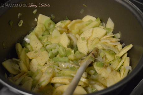 Vichyssoise de manzanas - Reto #asaltablogs